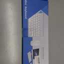 Wireless Keyboard and Mouse Combo, Compact Quiet Wireless Keyboard and Mouse Set 2.4G UltraThin Sleek Design for Windows, Computer, Desktop, PC, Notebook, Laptop (GHKM03 Silver White)