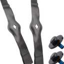 2 Pack AM130172 Mower Blades Kit with Bolts, Compatible with John Deere LT15 LT133 LT160 LT166 LT170 SST16 X324 GX355 Lawn Tractor Freedom 42 Mower Deck