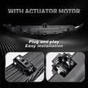 Active Grille Shutter W/Motor Compatible With 2015 2016 2017 Chrysler 200 Replacement 68302662AA CH1206102C