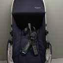 UPPAbaby RumbleSeat V3 Second Lower Seat - Compatible with Vista V2 and Vista V3 - All-Weather Seat + Magnetic Buckle – Adapters Included - Noa (Navy/Carbon Frame/Saddle Leather)