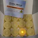 Homemory 24Pack Flickering Flameless Votive Candles, 200+Hour Electric Fake Candles, Battery Operated LED Tealight for Wedding Decor, Outdoor, Table, Festival (Warm White,Battery Included)