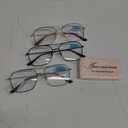 AMOMOMA Retro Reading Glasses for Women Men Aviator Square Blue Light Computer Womens Reader 1.50 2.00 AM6076