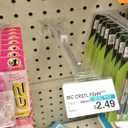 Clip Strip 50 Pack Label Holder Overlay for 6" - 7" Peg Hook, Price Tags, Merchandising Front Runner for Adhesive Labels