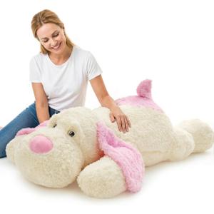 MaoGoLan 52 inches Giant Stuffed Puppy Dog Animal,Ultra Soft Large Dog Plush Soft Plush Dog Pillow Toy for Girls,Kids,Puppy Lover, 51 Inches