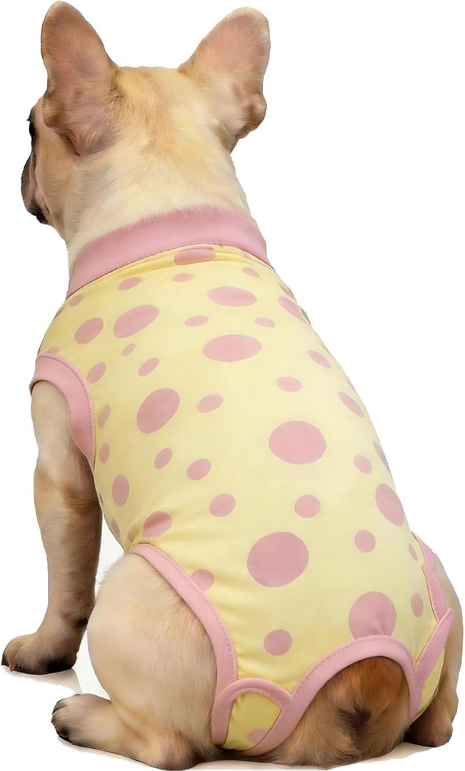 Dog Surgery Recovery Suit After Spay - Dogs Cone Alternative Onesie with Pee Hole, Breathable Anti Licking Neuter Post Surgical Dog Recovery Suit