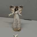 Pavilion Gift Company 19105 Serenity Angel Figurine, 9", Silver,white