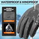 rivmount Winter Gloves 3M Warm Cold Weather Ski Snow for Men Women, Thermal Waterproof Touchscreen Windproof, Suitable for Running, Driving, Cycling, Hiking, Outdoor Sports, Daily Work