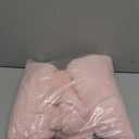 Poowe Pink Bow Pillow, Soft Bow Decorative Pillows with Faux Fur, Bowknot Throw Pillows, Aesthetic Home Decor Bow Shaped Plush Pillow for Bedroom Sofa Couch (14.6"x12.6")