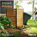 5ft H x 3.2ft W (1 Panel) No Dig Enclo Concord Cedar Wood Privacy Screen, Great to Hide Trash Cans, Decorative Patio Privacy Screen, Outdoor Fence, Air Conditioner Fence, EC18022