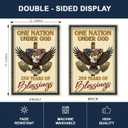 3 x 250th Anniversary Garden Flag, 12x18 Double Sided, One Nation Under God 250 Years of Blessings, Outdoor Yard Flags for USA 250th Anniversary, Independence Day & 4th of July Decor