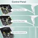 Bidet Attachment for Toilet, Ultra-Slim, Self Cleaning, Dual Nozzle, Feminine & Posterior Wash, Fresh Cold Water Sprayer, for Existing Toilets Seat, Baday Beday Badette Bedette, Black