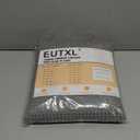 Grey Shower Curtain and Liner Set - 230GSM Waffle Weave Textured Heavy Duty,Hotel Luxury Weighted Bath Curtain,71W x 74H