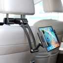 Tablet Holder for Car Headrest, Adjustable Phone Mount for Car Back Seat,Secure and Stable, Suitable for 5.27-10.24" Devices, Adjustable Distance,Viewing Angle,Rotating Screen