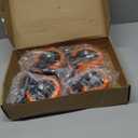 4 inch Stem Caster Wheels 2000lbs, Threaded Stem Casters Set of 4 Heavy Duty,3/8"-16 x 1(Stem Diameter 3/8", Length 1"), Safety Dual Locking Caster, Industrial Castor Wheels for Cart,Furniture