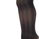 No nonsense womens Yoga Waistband Smooth Seamless Tights (Small-Medium, Black - 3 Pair Pack)