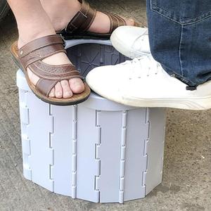Trendy Retail® Folding Toilet Commode Toilet Seat Toilet Bowl Chamber Pot Outdoor Supplies Gary