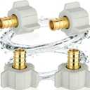 1/2 Inch PEX Female Adapter,Rv Water Plumbing Fittings,Rv Plumbing Fittings,1/2 Inch Female NPT Swivel Adapter,4pcs