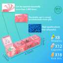 BEFUNZL Monthly Pill Organizer, Medicine Organizer Box with Portable Hard Shell and Pill Cutter, 31 Day Pill Holder with Weekly Pill Bag (Blue, 4 Times a Day)