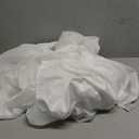 Nestl White Bed Skirt Queen Size - 14 Inch Drop Brushed Microfiber Skirts Hotel Quality Pleated Shrinkage & Fade Resistant