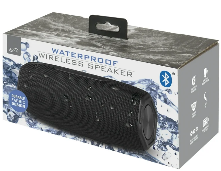 ILIVE Waterproof Wireless Bluetooth Speaker Black ISBW348
