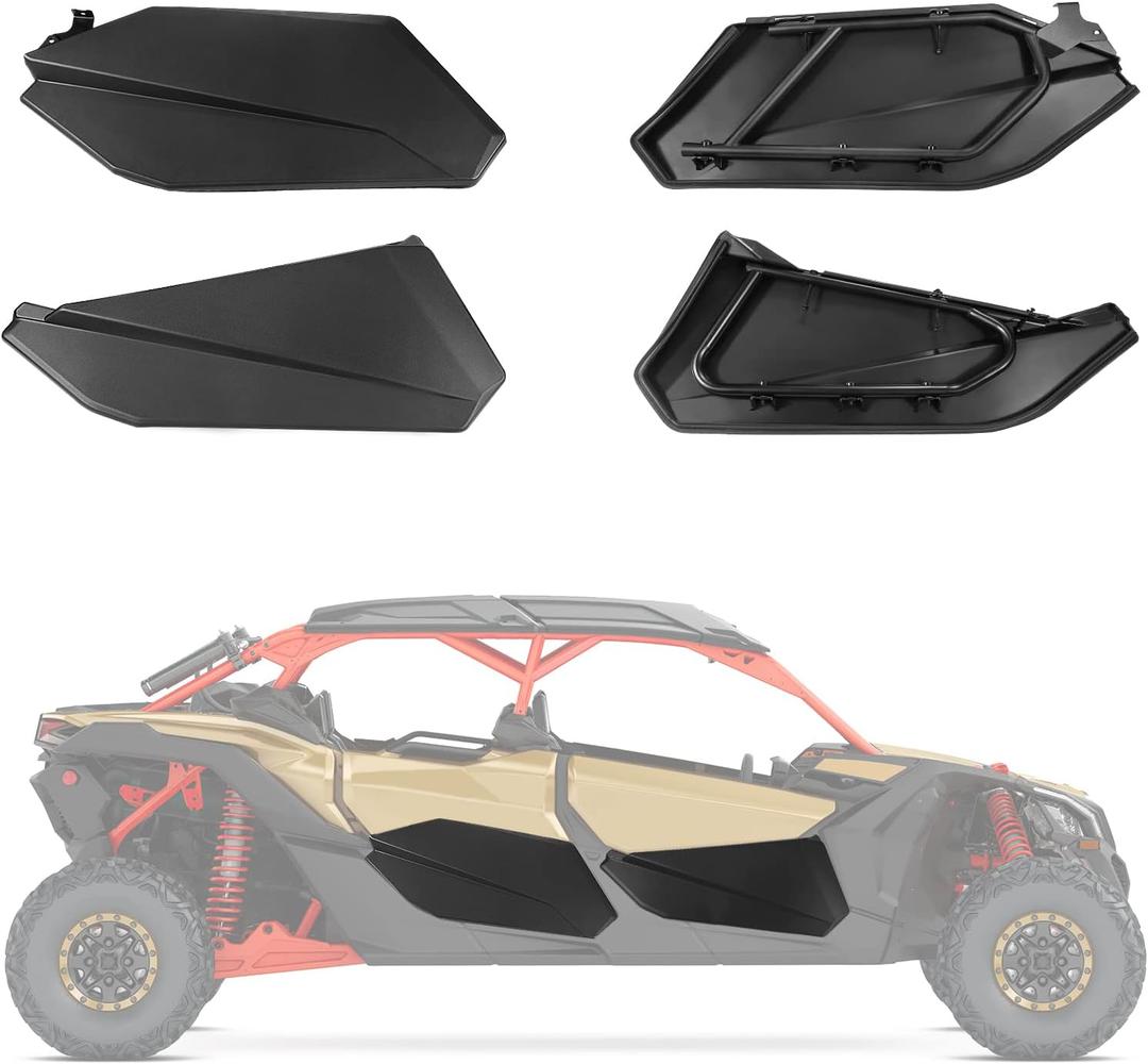 KEMIMOTO X3 Max Lower Doors Compatible with Can Am Maverick X3 Max RS DS 2017 2018 2019 2020 2021 2022 2023 2024 2025