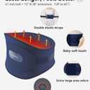 IKEEPFIT Portable Heating Pad for Back, Cordless Wearable Heat Belt with Massager for Lower Back Pain Relief, Battery Powered 8000 mAh Rechargeable, MAXwarm 3.0, Gift for Women Men 90-310 lbs