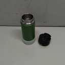 koodee Water Bottle-16 oz Stainless Steel Double Wall Vacuum Insulated Sports Water Bottle with Straw for Girls and Boy (Grass Green)