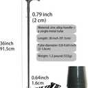 Walking Cane for Men & Women - Heavy Duty 500+ lbs Capacity, Gothic Decorative Ornate Metal Cane with Ergonomic Handle, Black & Silver Design Walking Stick for Senior