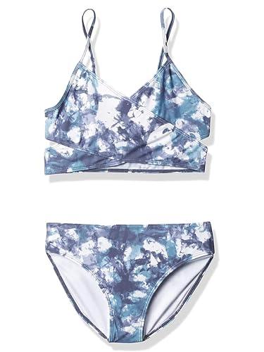 Kanu Surf Girls' Coral Reef Beach Sport Wrap Around Bikini 2-Piece Size 14