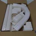 HOXHA 3" W 10Ft L Mini Split Line Set Cover Kit Air Conditioners Decorative PVC Slim Line Cover for Central AC & Heat Pumps Systems Tubing Cover
