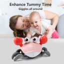 control future Baby Girl Toys Tummy Time: Pink Crawling Crab Babies Montessori Toy Learning 36 Months 3 Year Old Birthday Infant Girls Valentines Gifts Stuff 0 1 2 Essentials