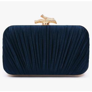 Purses for Women Evening Bag Handbags Formal Pleated Clutch Bag with Chain for Prom Wedding Party Black-tie affairs