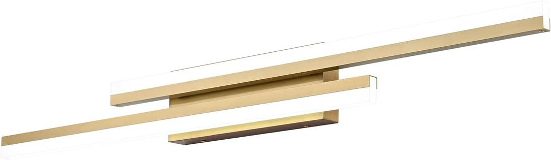 PRESDE 40" LED Bathroom Vanity Light, Modern Brushed Gold Wall Bar Fixture Over Mirror Dimmable