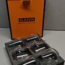 Stemless Glasses Set of 6, 15oz Clear Drinking Glassware Dishwasher Safe, Glass Tumblers for Red or White, Gift for Party, Holiday, Anniversary, Restaurant, Home Bar, Daily Use, Crystal 