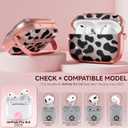 Inesore for AirPods Pro 3 Case 2025 with Lock, for Women Girly Floral Cute Case Compatible with Apple Airpods Pro 3rd Generation Cover, with Phone Stand,Keychain & Cleaner Kit- Cow Print