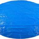 Round Pool Cover, 117in Easy Set Pool Cover, Solar Dust Covers for Above Ground Pools with Drawstring, Pol-Proof Cover