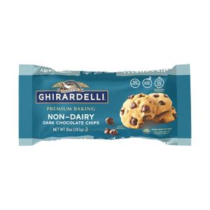 GHIRARDELLI Non-Dairy Dark Chocolate Chips for Baking, Premium Baking Chips, 10 OZ Bag Pack Of 1  (EXP 05/31/27)