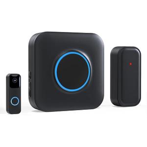 Satisure Wireless Doorbell Chime Video Doorbell Extender - Compatible with Blink Video Doorbell and Blink Video Doorbell (2nd Gen) (1 Video Doorbell Extender 1 Receiver）
