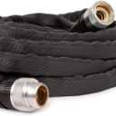 Garden Hose Non-Expandable 5/8 Inch Diameter 100 Foot Length Without Sprayer Gray Woven Fiber Jacket 600 PSI Burst Rated