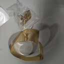 Irregular Geometry Napkin Ring Round Serviette Holder Wedding Christmas Decor x6