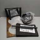 SHAINFUN Elevated Dog Bowls with Slow Feeder & Mat for Medium and Large Dogs, 12" Tall Adjustable Wooden & Metal Raised Dog Bowl Stand, 2 Stainless Steel 58oz Bowls for Food & Water