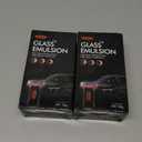 2PCS Glass Oil Film Remover for Car, Roll-On Glass Compound with Cleaning Board, Removes Oil Film & Smudges, Universal Anti-Rain Fog Brush Oil Film Remover for Car Windshields and Windows(100g)