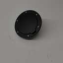 JeCar Aluminum Gas Cap Fuel Filler Door Cover for Jeep Wrangler 2007-2018 JK & Unlimited Accessories (Black)