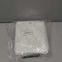 White Boho Shower Curtain Fabric Shower Curtains with Tassel 72 x 72 Modern Textured Shower Curtain Farmhouse Minimalist, Tufted Chevron Striped Shabby Chic, Water Resistant Cloth Curtain for Bathroom