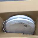 ZMJH Bidet Toilet Seat, Electric Smart Heated Seat with Slow Closes, Vortex Wash, Warm Dryer, Rear and Front Wash, Warm Water, Remote Control, and Night Light, White, A102S-W (Elongated)