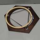 XEmbro 8 Inch Wood Embroidery Hoop Frame, Hexagon Wood Embroidery Display Frame with 8 Inch Embroidery Hoop for Finished Cross Stitch Hoop Frame, DIY Craft Projects and Decoration Ornaments