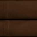 Superior 100% Egyptian Cotton 650 Thread Count, King 2-Piece Pillowcase Set, Single Ply, Solid, Chocolate