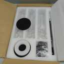 Hewory Black Candlestick Holders Hurricane Candle Holder, 3Pcs Candle Stick Candle Holder Candelabra, Taper Candle Holders with Glass Candle Cover for Wedding Table Centerpiece Christmas Decor