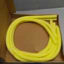 PATIKIL 4 Pcs Pipe Insulation Foam Tube, Heat Preservation Foam Pipe Tubing Covers 3/ 8" (10mm) ID x 3.3FT x 13/ 16" OD for Handle Heat Water Pipe Freeze Protection, Yellow