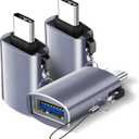 USB C to USB Adapter, USB C Male to USB 3.0 Female Adapter (2-Pack), Type C Thunderbo lt 4 OTG Converter for iPhone 15 Max Apple MacBook, iPad, Samsung Galaxy S24 S23 Dell XPS and More Type C Devices